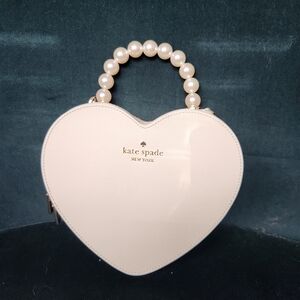 Kate Spade Cream Heart-Shaped Bag